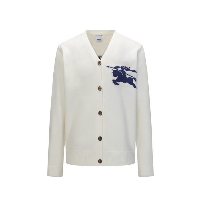 バーバリーメンズネックカーディガンc8396