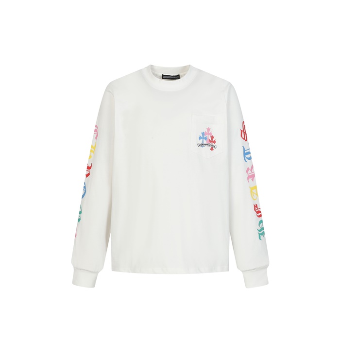 クロムハーツメンズラウンド長袖Tシャツc8408