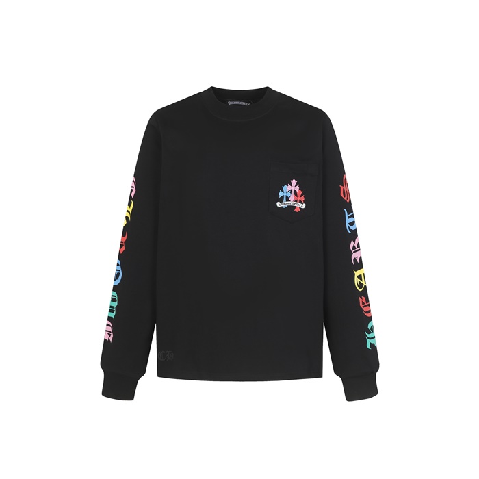 クロムハーツメンズラウンド長袖Tシャツc8409