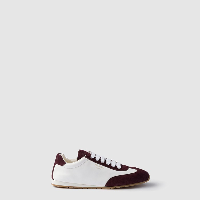 プラダレディースナッパスエードスニーカーs8148