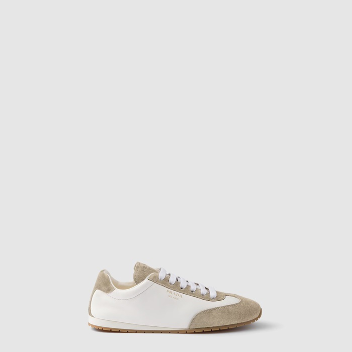 プラダレディースナッパスエードスニーカーs8149