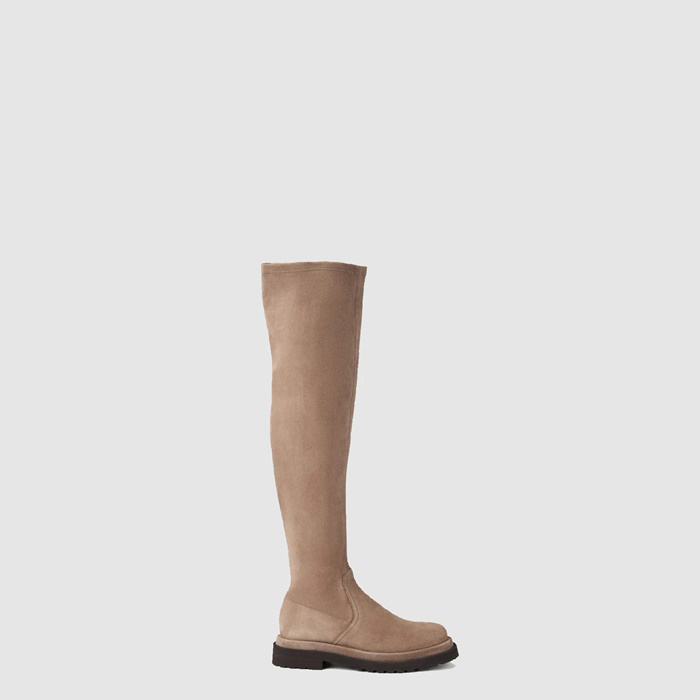 ブルネロクチネリレディースハイスエードブーツs8190