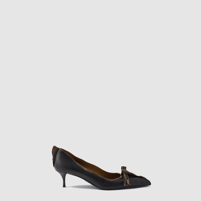 プラダレディースアンティークレザーパンプスs8218