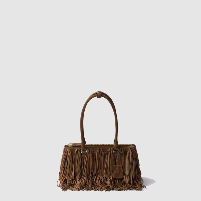 プラダレディースギャレリアミディアムスエードバッグ1A457-2005b10016