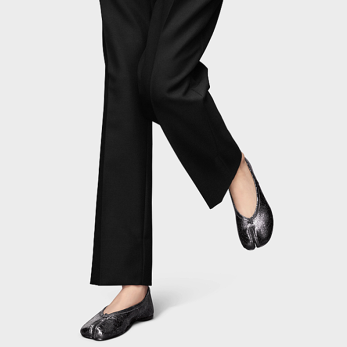 メゾンマルジェラレディースタビバレリーナフラットシューズs8248