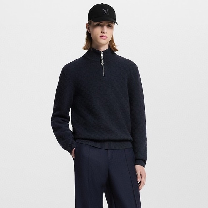ルイヴィトンメンズジップアップセーター-c8452