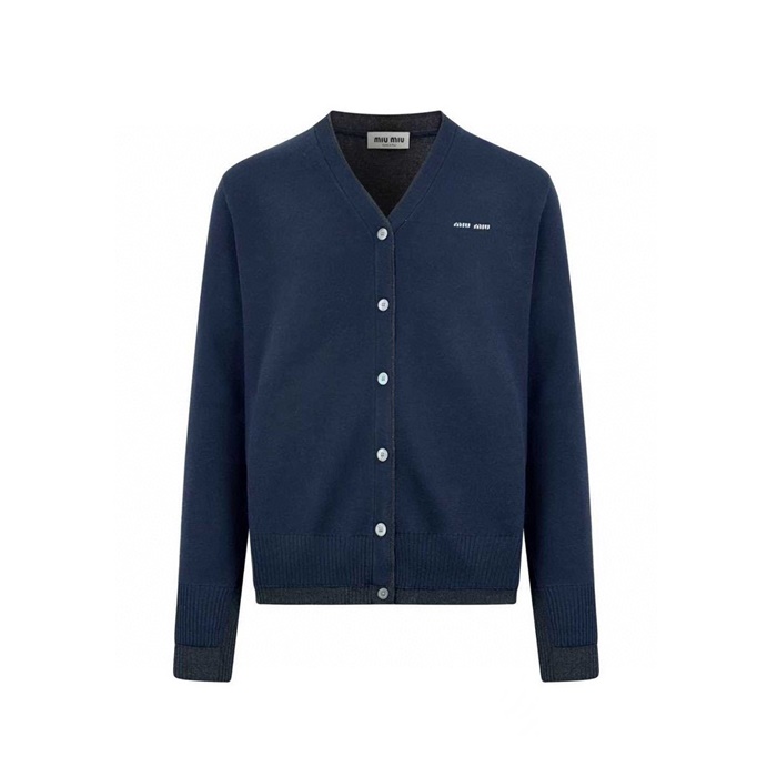 ミュウミュウメンズネックカーディガンc8470