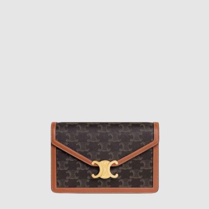 セリーヌレディースマルゴチェーン二つ折り財布b10735