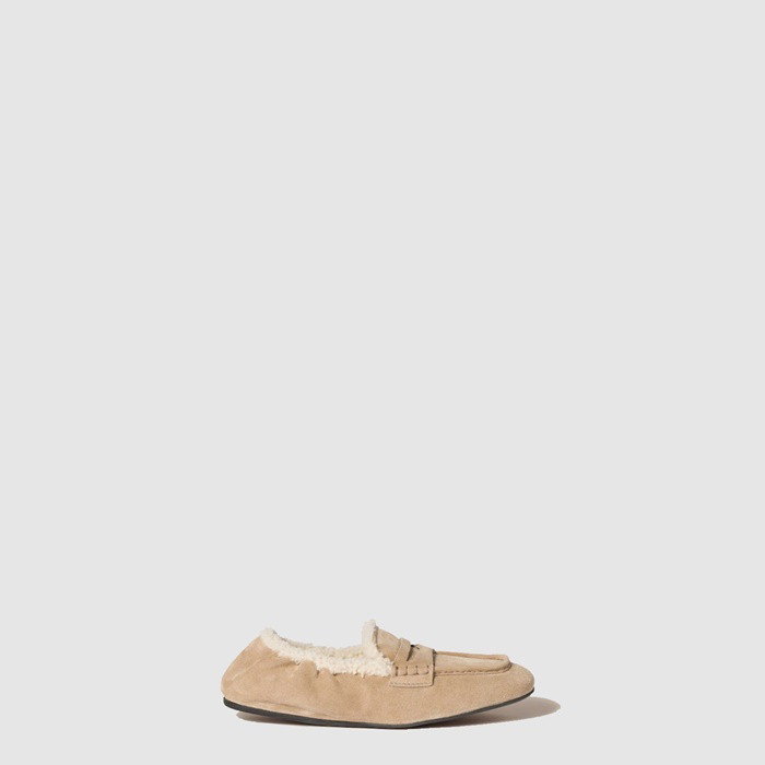 ミュウミュウレディースリュシュスエードローファーs8387