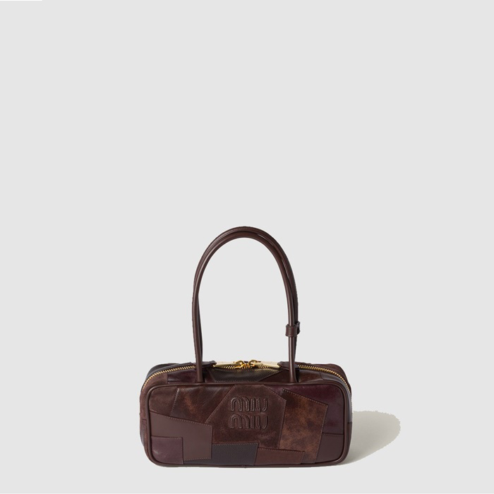 ミュウミュウレディースパッチワークバッグb10906