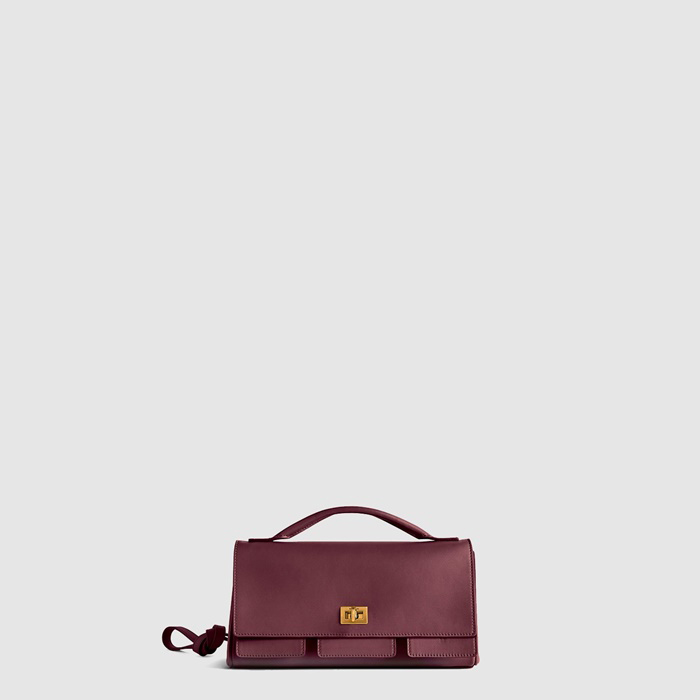 バレンシアガレディースベルエアスモールクラッチバッグオンストラップb10996