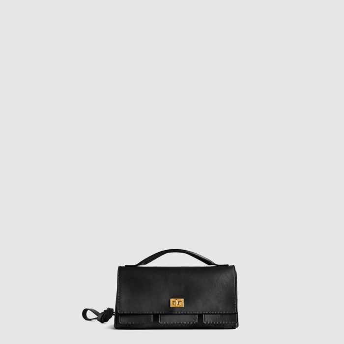 バレンシアガレディースベルエアスモールクラッチバッグオンストラップb10997