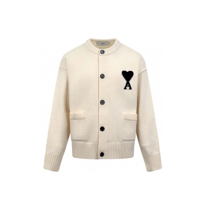 アミユニセックスクルーネックカーディガンc8507