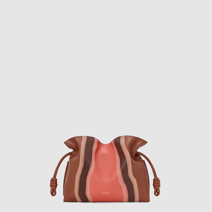 ロエベレディースミディアムフラメンコクラッチバッグランドスケープb11220