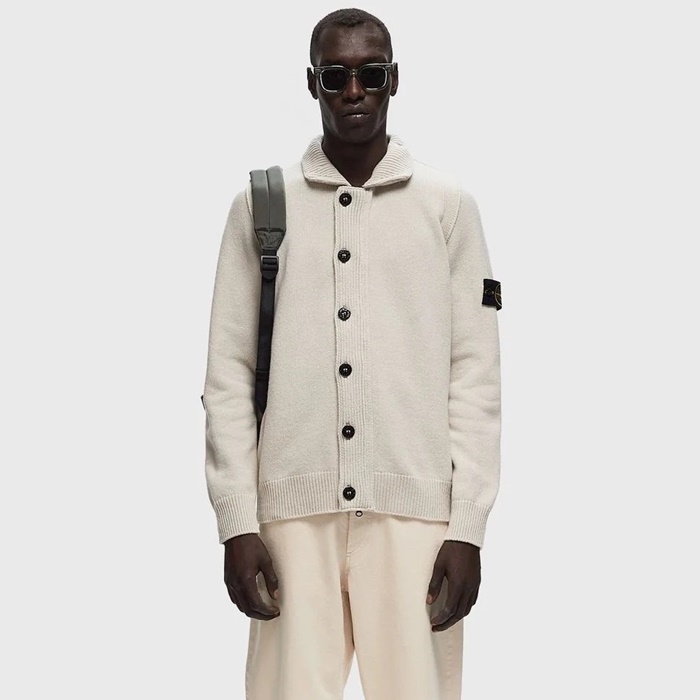 ストーンアイランドメンズタートルネックカーディガン-c8661