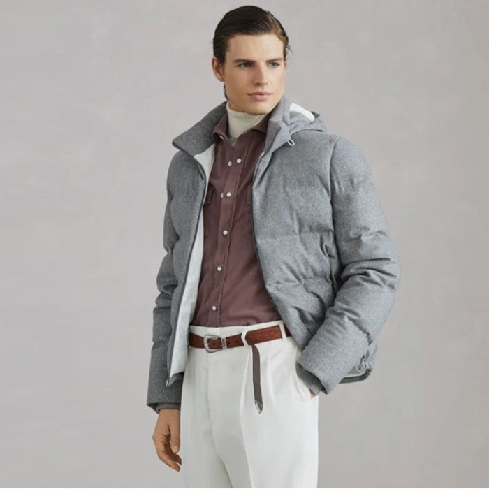 ブルネロクチネリメンズダウンパディングc8718