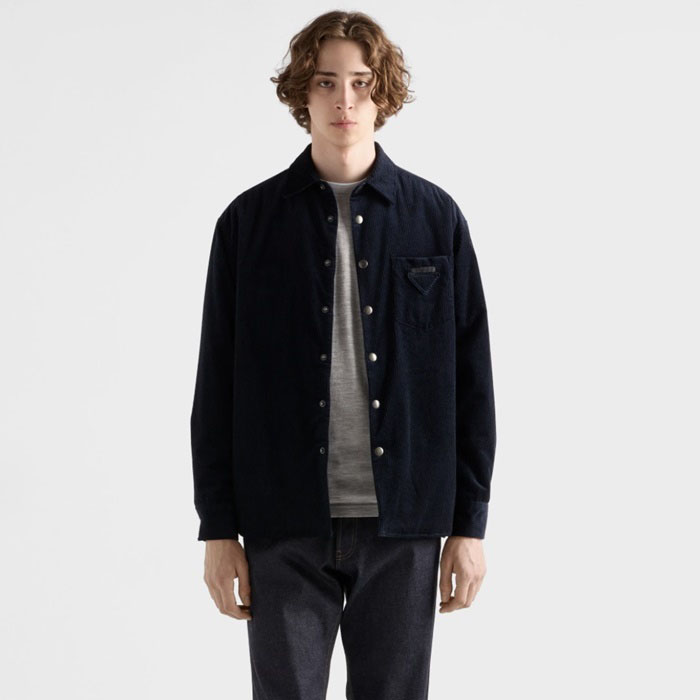 プラダメンズクラシックシャツc8725