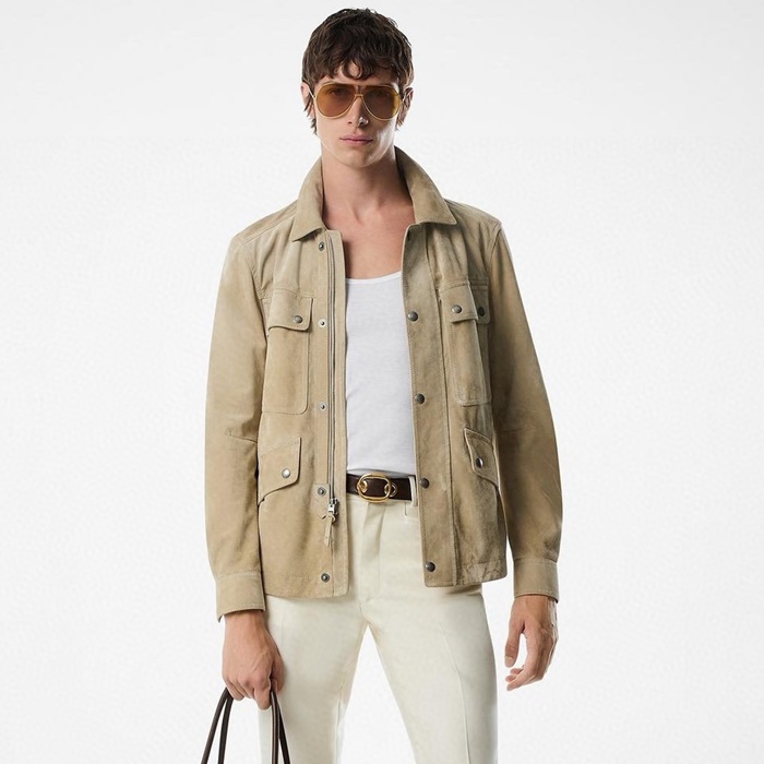 トムフォードメンズレザージャケットc8731