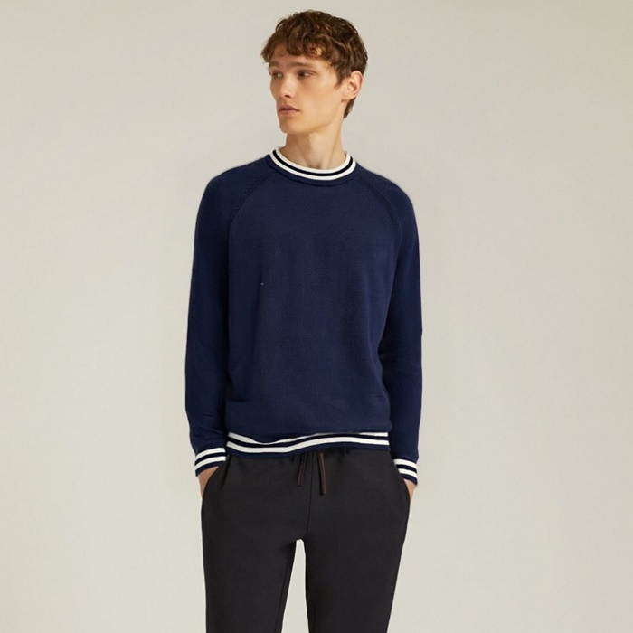 ロロピアーナメンズクルーネックセーターc8745