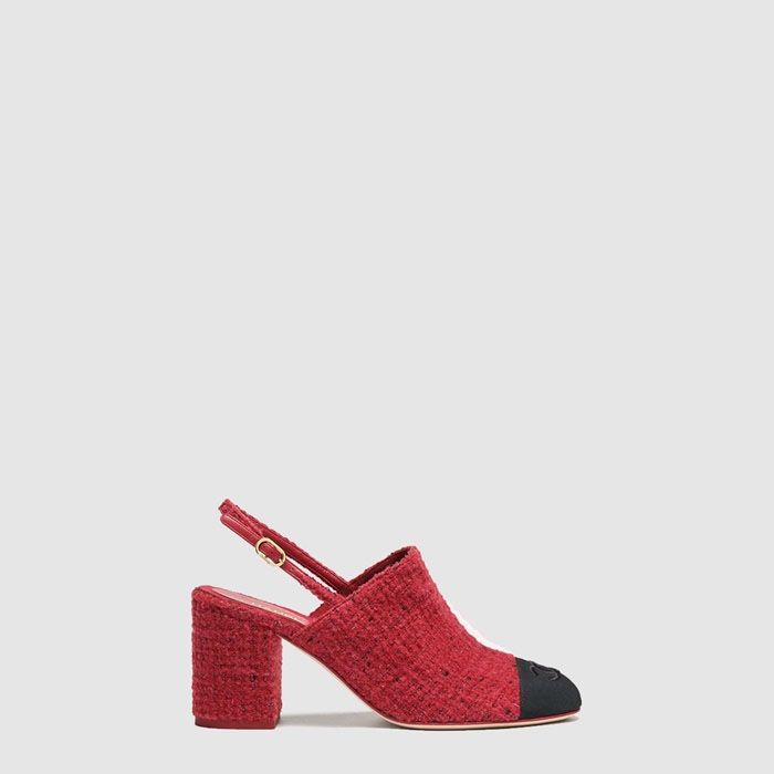 シャネルレディースハイヒールシューズスリングバッグs8575