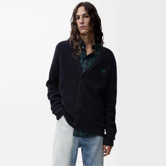 ロエベメンズネックカーディガンc9056