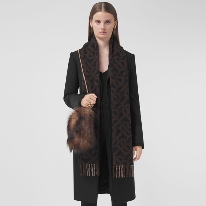 バーバリーユニセックスヴィンテージマフラーc5982