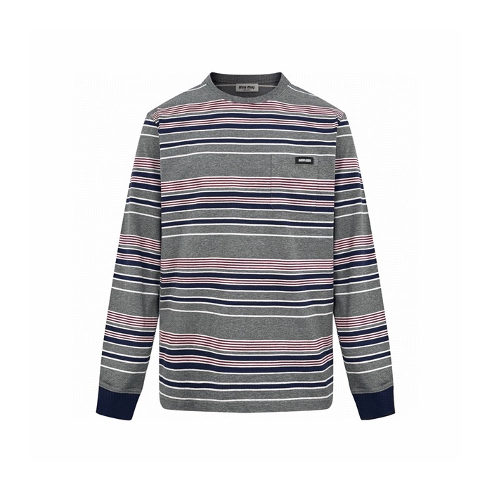 ミュウミュウメンズラウンド長袖Tシャツc9709