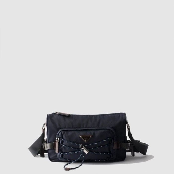 プラダメンズスピードロックリナイロンレザーショルダーバッグ2H192b12127