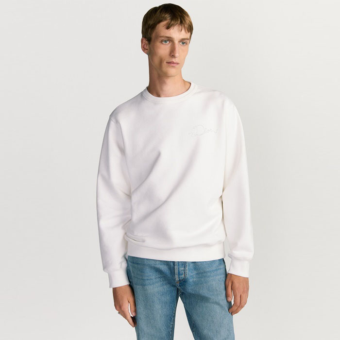 ディオールメンズラウンド起毛スウェットシャツc9738