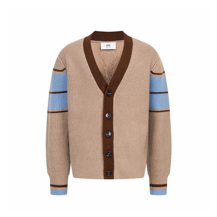 アミユニセックスネックカーディガンc9747