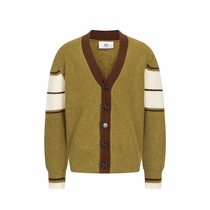 アミユニセックスネックカーディガンc9748