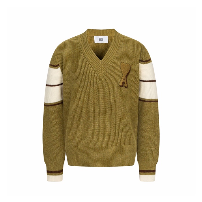 アミユニセックスネックニットc9750