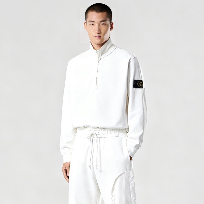 ストーンアイランドメンズタートルネックスウェットシャツ-c12214