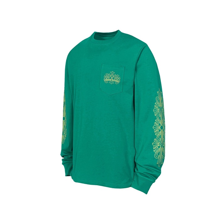 クロムハーツメンズラウンド長袖Tシャツc12212