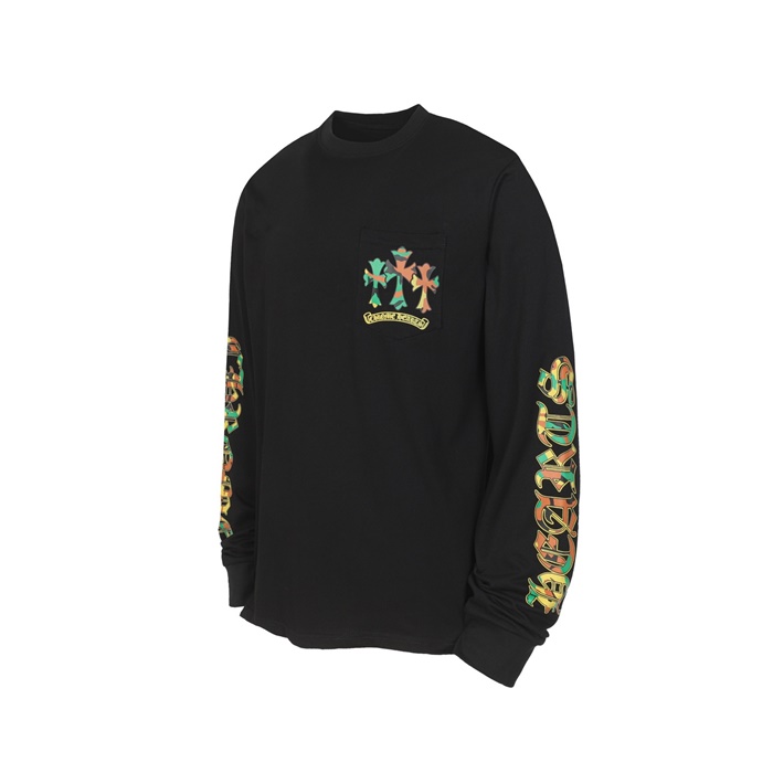 クロムハーツメンズラウンド長袖Tシャツc12213