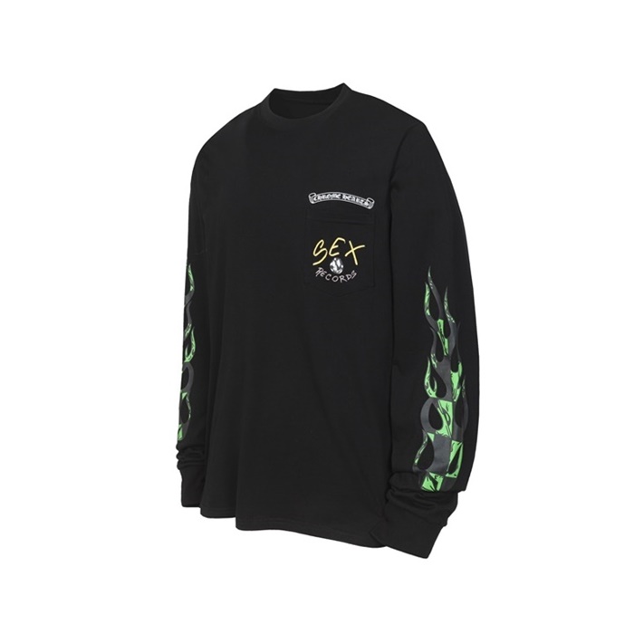 クロムハーツメンズラウンド長袖Tシャツc12215