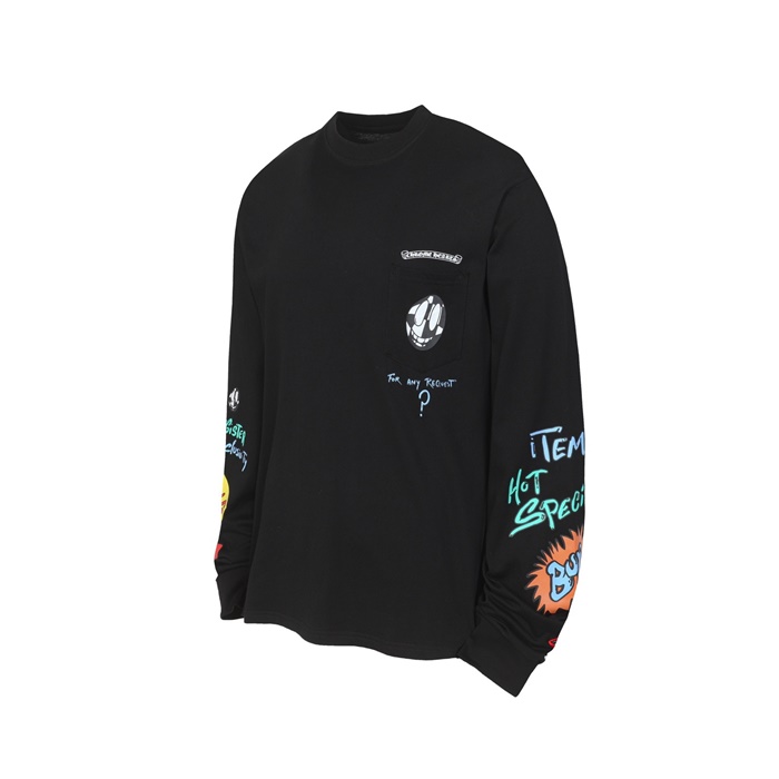 クロムハーツメンズラウンド長袖Tシャツc12216