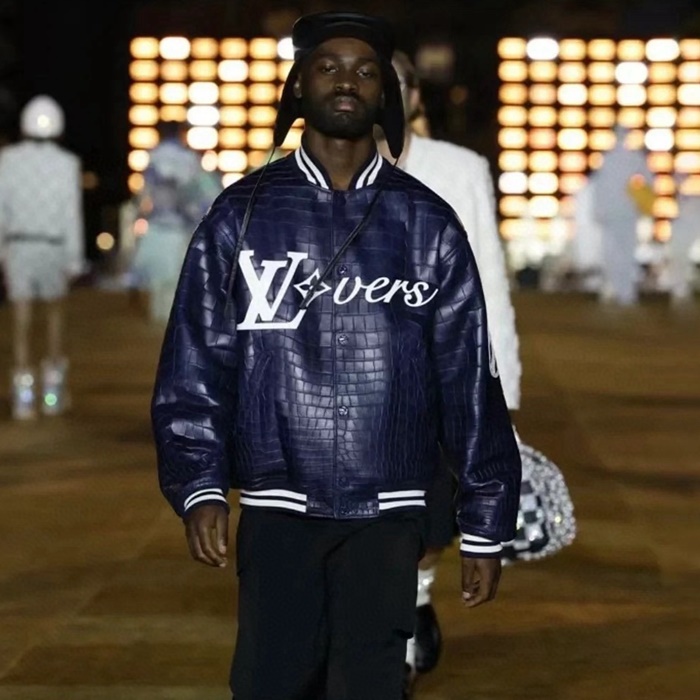 ルイヴィトンメンズレザーバーシティジャケットc12268