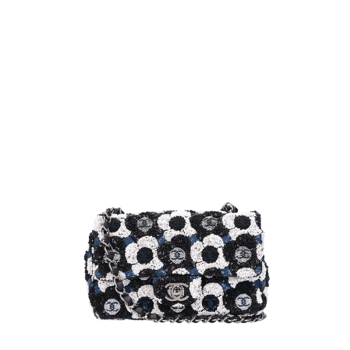 シャネルレディーススモールスパンコールフリップバッグb12137