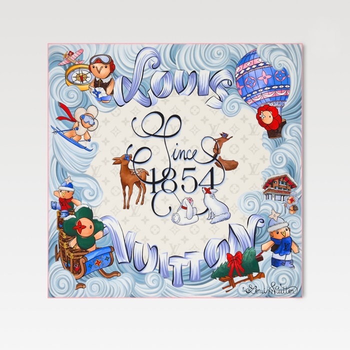 ルイヴィトンレディーススクエアニットc6151