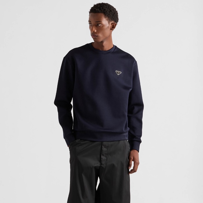 プラダメンズラウンドスウェットシャツc12313