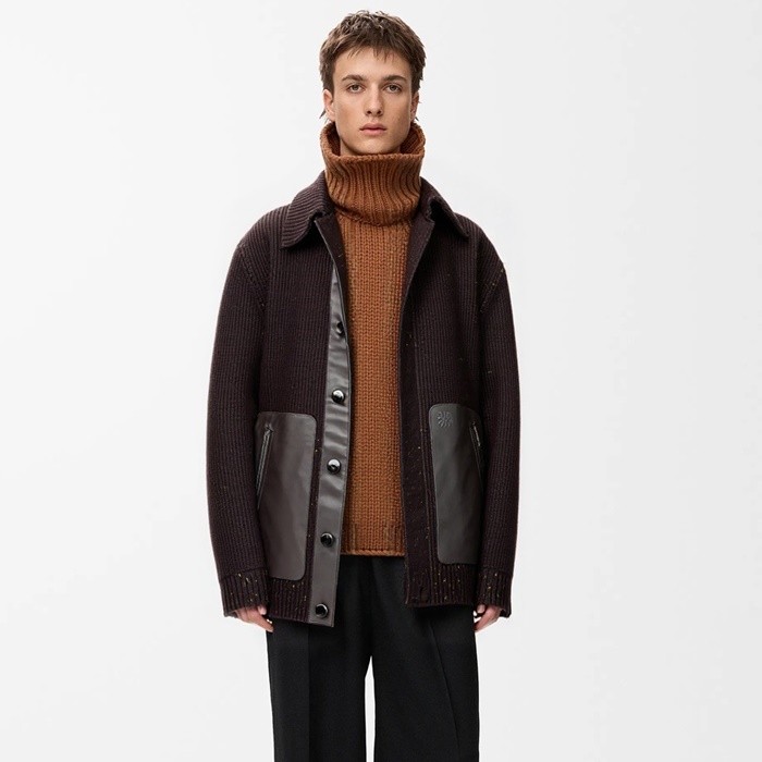ロエベメンズニットジャケットc12316