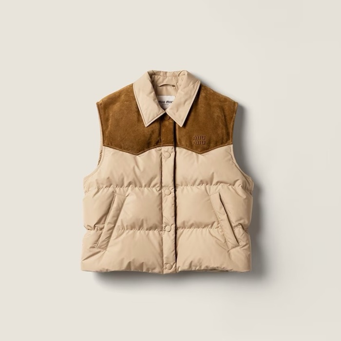 ミュウミュウレディースダウンベストc12346