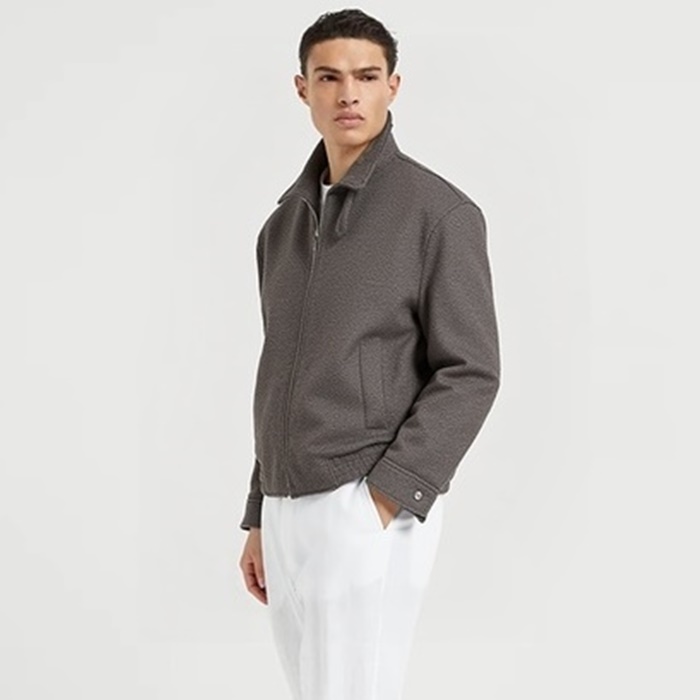 ブルネロクチネリメンズベーシックジャケットc12348