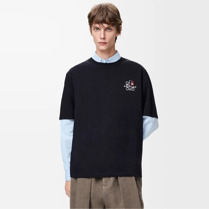 ロエベメンズラウンド半袖Tシャツc12378