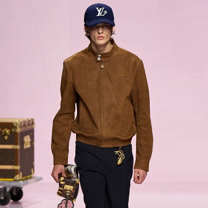 ルイヴィトンメンズレザーバーシティジャケットc12382