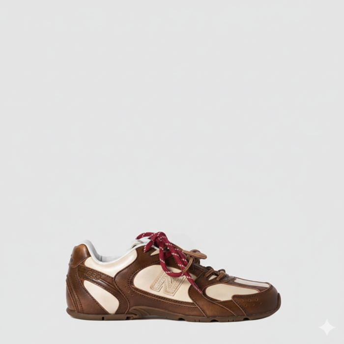 ミュウミュウユニセックスレザースニーカーs8756