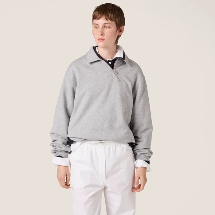 ミュウミュウレディースポロスウェットシャツc12446