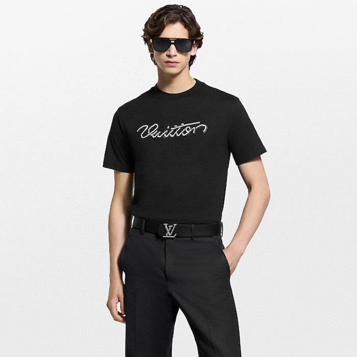 ルイヴィトンメンズラウンド半袖Tシャツc12488