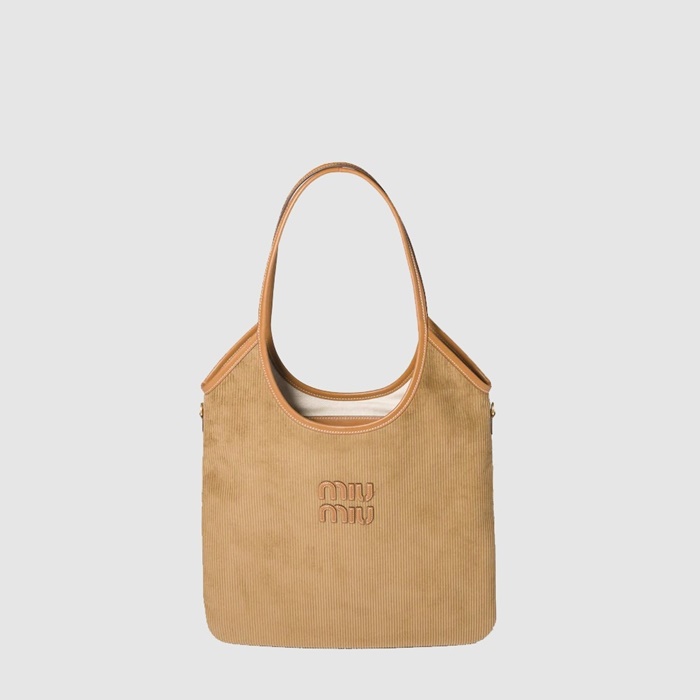 ミュウミュウレディースアイビーコーデュロイバッグb12722